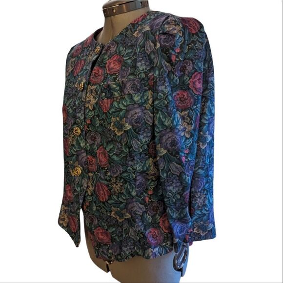 ‎Vintage Stuart Alan Floral print jacket - Picture 6 of 7